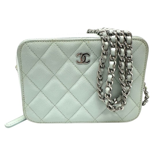 Chanel Camera Blue Leather shoulder - Picture 1 of 10